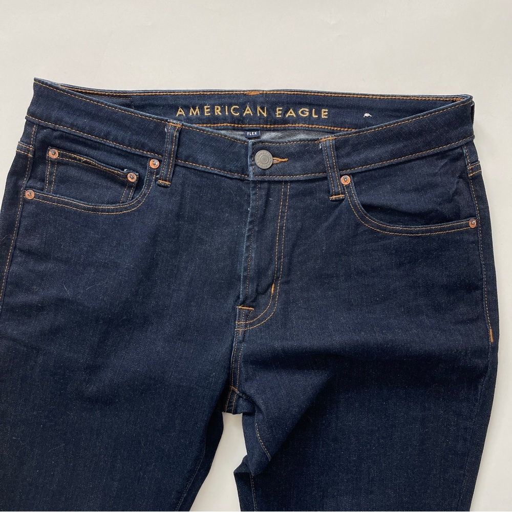 American Eagle Outfitters Men’s Indigo Wash, Flex Skinny Jeans